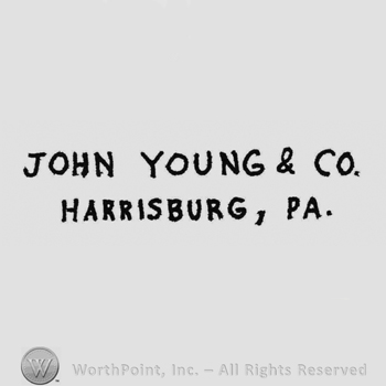 written on 2 lines: JOHN YOUNG & CO., HARRISBURG, PA.