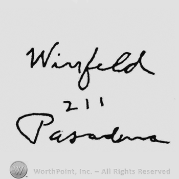 handwritten on 3 lines: Winfield, 211, Pasadena