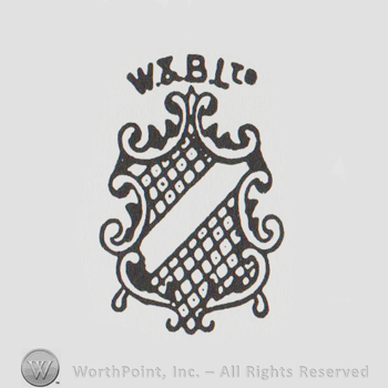 a checkered shield with an oblique stripe and the initials W & B LTD above