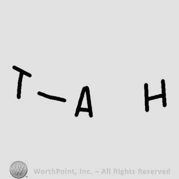 T-A H written.
