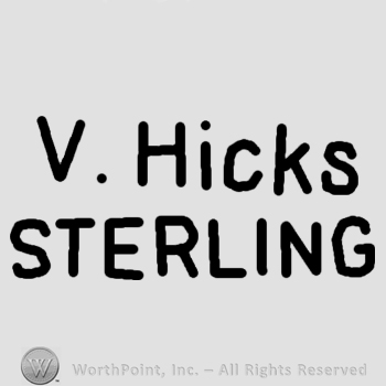 V Hicks Sterling written.
