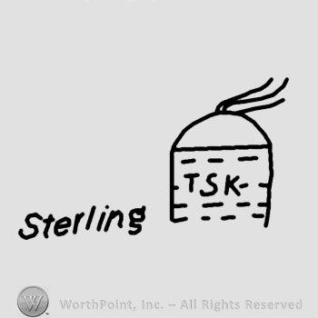 Word Sterling and letters TSK inside a hogan.