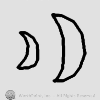 Crescent moons.