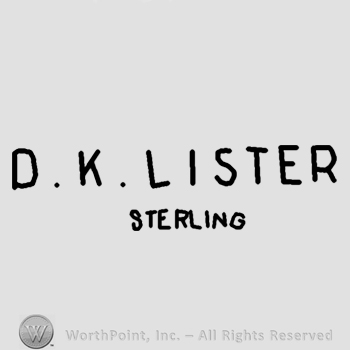 D K Lister Sterling written.