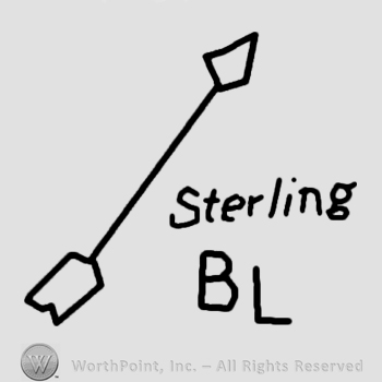 Sterling BL and an arrow.