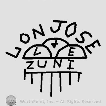 Lonjose written on top;cloud with L+E Zuni inside.