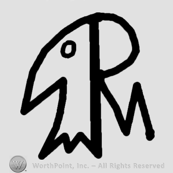 Stylized parrot head.