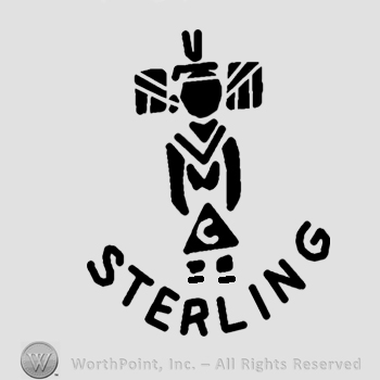 Human figurine with word Sterling below.