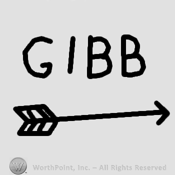 Word GIBB and an arrow below.
