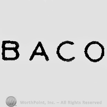 Capital letters "BACO"