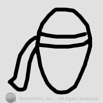 Head with scarf.