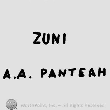 Zuni A A Panteah written.