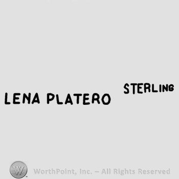 Lena Platero Sterling written.