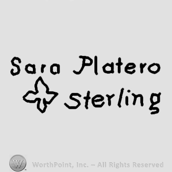 Sara Platero Sterling written and a cross.