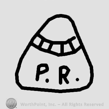 Letters PR inside a shell.