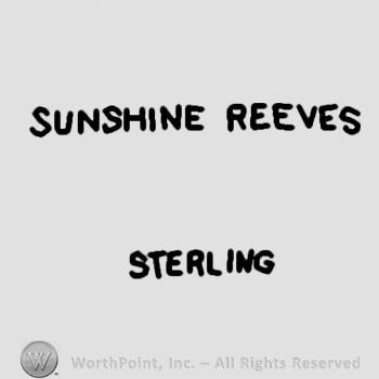 Sunshine Reeves Sterling written.