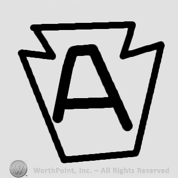 Letter A inside a keystone shape.