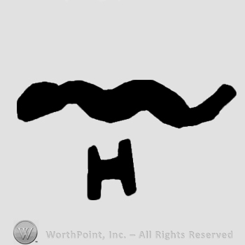 Letter H and a snake.