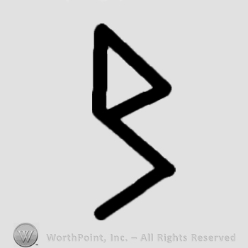 Letters DS conjoined.