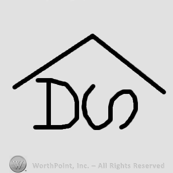 Letters DS ;shape similar with a house