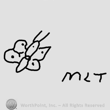 Butterfly and letters MLT.