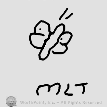 Butterfly and letters MLT.