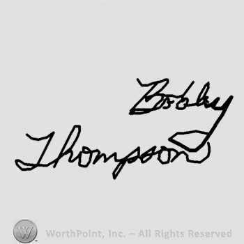 Bobby Thompson written.