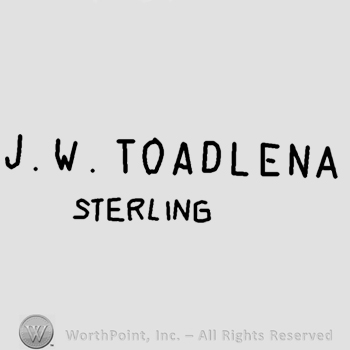 J W Toadlena Sterling written.