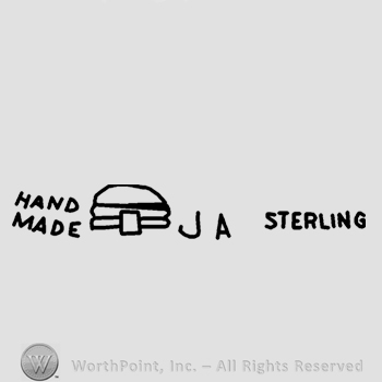 Hand Made J A Sterling written;a hogan.