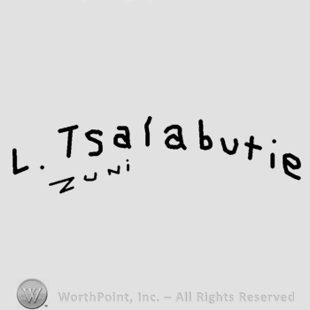 L Tsalabutie Zuni written.