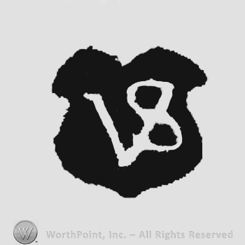 Letters VS in uppercase, conjoined.