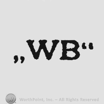 Letters WB in uppercase.