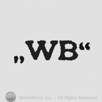 Letters WB in uppercase.