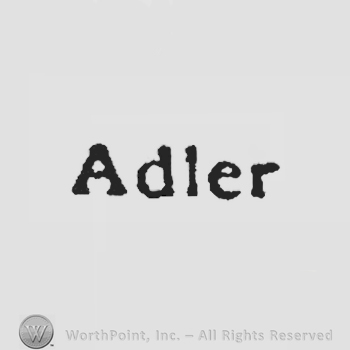 The word Adler.