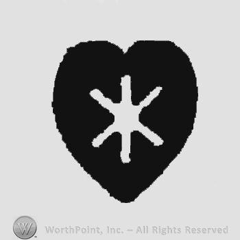 The stylized image of a star inside a heart-shaped design.