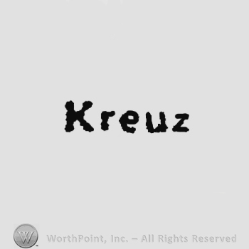 The word Kreuz.