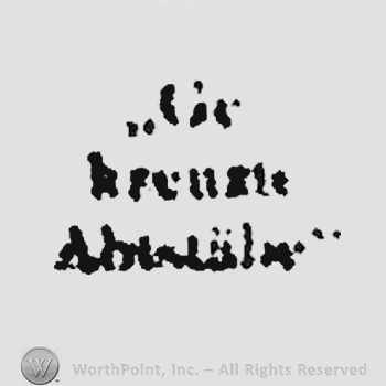 The words Gekreuzte Abstale.
