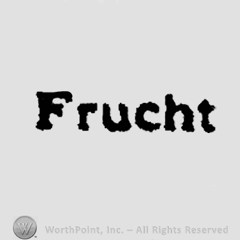 The word Frucht.