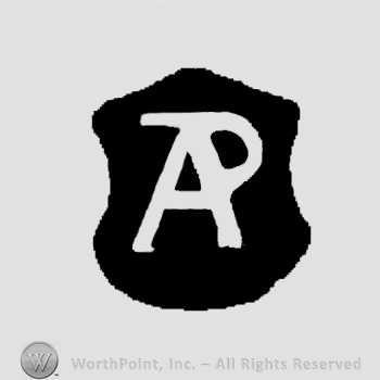 Letters AP in uppercase, conjoined.