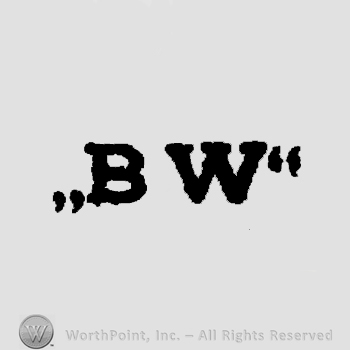 Letters BW in uppercase.