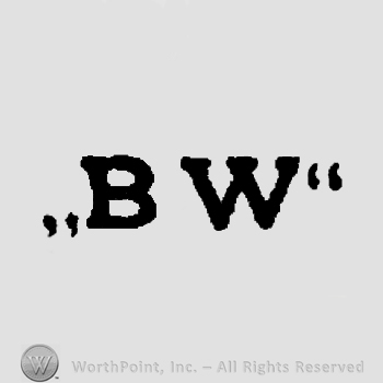 Letters BW in uppercase.