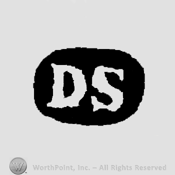 Letters DS in uppercase.