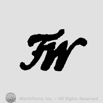 Letters FW in uppercase, handwritten.