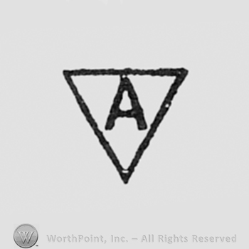 Letter A inside a triangle.