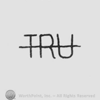 Letters TRU with a line in the middle.