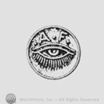 Eye and letters A and F above, all inside a circle.