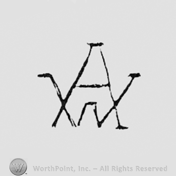 Monogram of letters A and W.