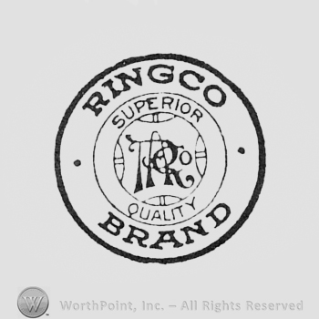 Monogram of letters ARC inside a circle; words RINGCO BRAND SUPERIOR QUALITYN written on the edge.