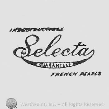 Word SELECTA  and FRENCH PEARLS written bellow.