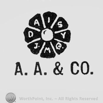 Flower and letters AA & Co written bellow.